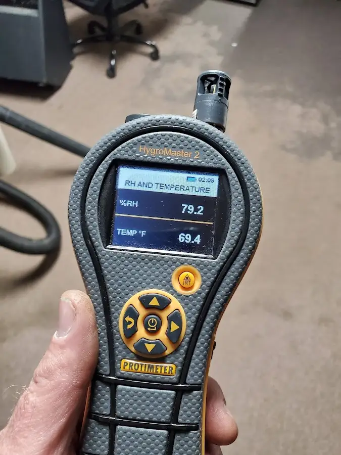 Moisture meter humidity assessment for Fire & Smoke Damage Restoration in Lemay